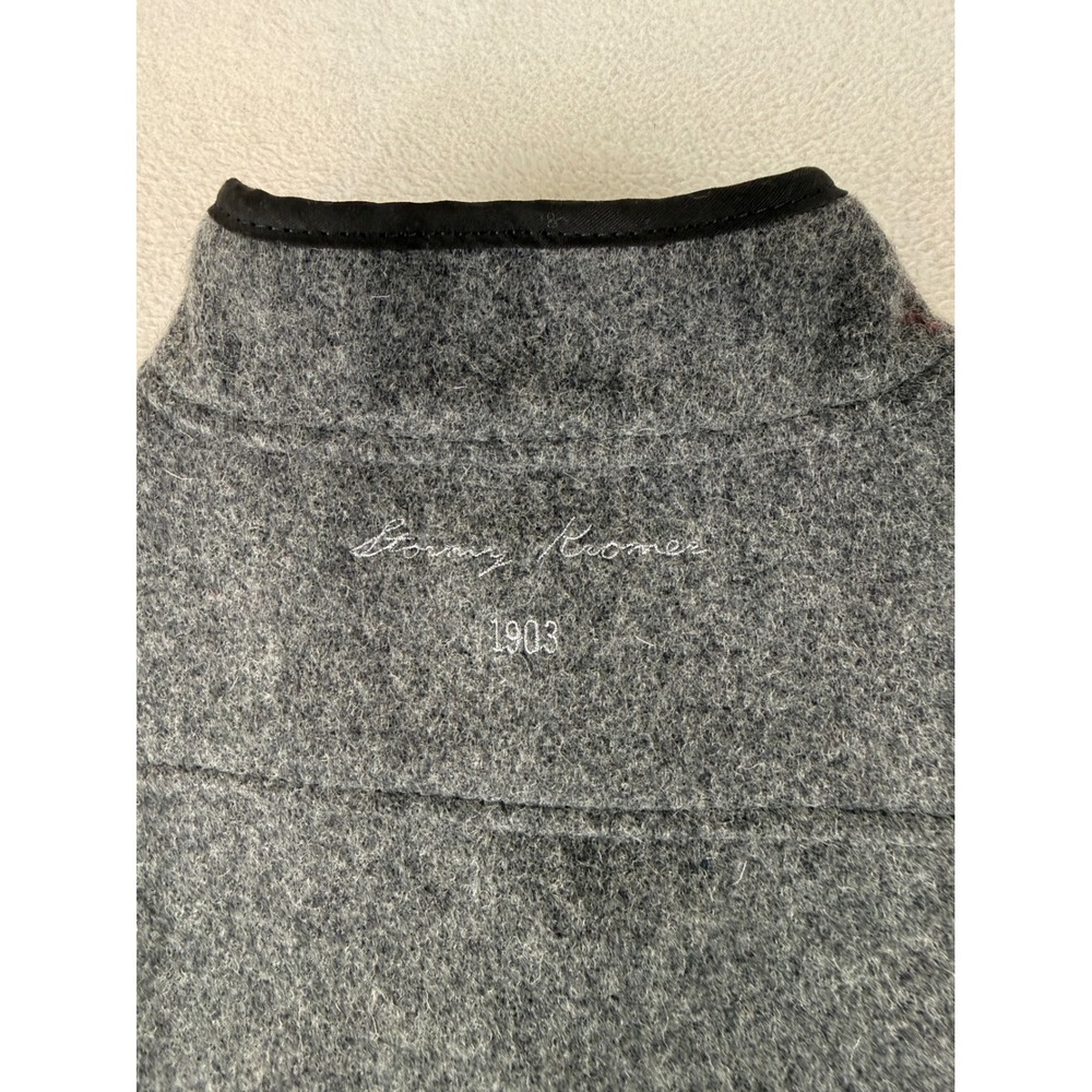 Stormy Kromer The Buttonless Vest Women Large Gray Wool Blend Handcrafted USA - Picture 6 of 6